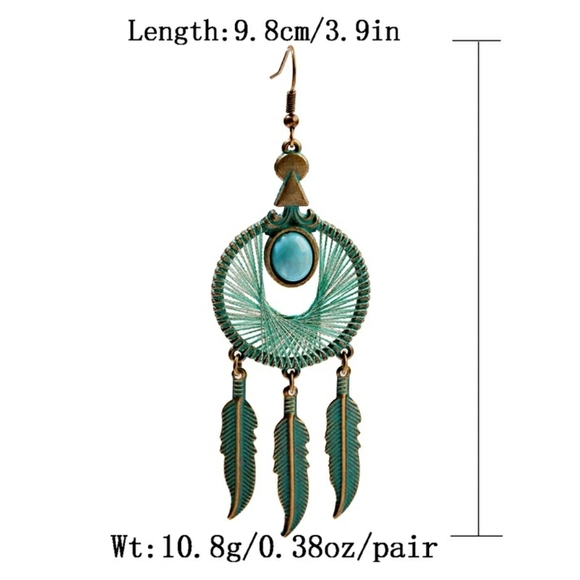 B2G1 Vintage Boho Dreamcatcher Dangle Earrings - Picture 9 of 9